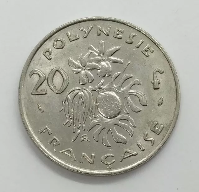 1975 French Polynesia 20 Francs - KM# 9 | Polynesian Coin