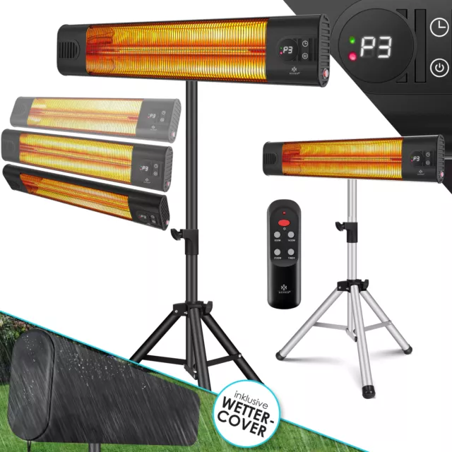 KESSER Heizstrahler 2500W Infrarotstrahler Terrassenstrahler Wärmestrahler Timer