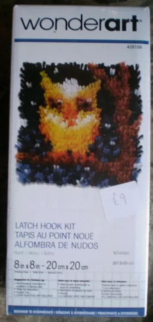 Wonderart Latch Hook Kit - Owl (Hoot).  426156