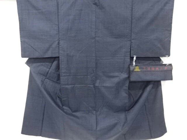 6768987: Japanese Kimono / Vintage Mens Kimono Ensemble / Doro Oshima Tsumugi