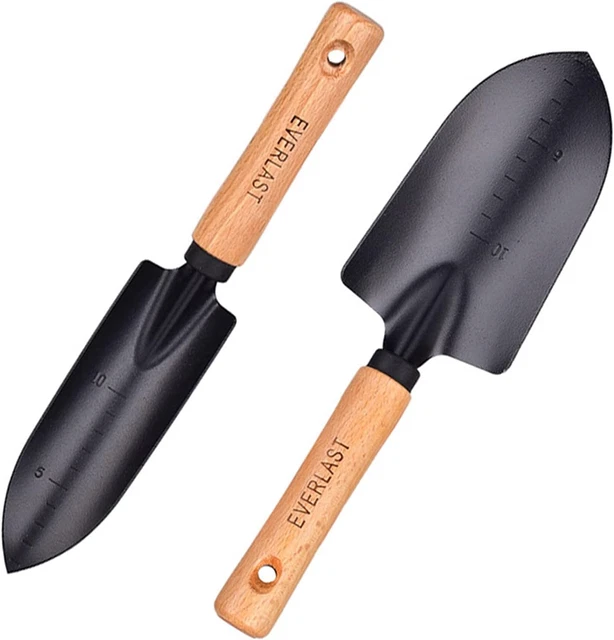 Set 2 Attrezzi Da Giardinaggio - Pala E Mestolo In Acciaio, Manico Ergonomico, 32 Cm - Foto 9