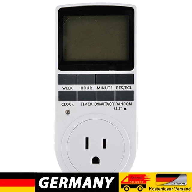 Timer Presa Elettrica KETOTEK Digitale - Programmabile 24h/7gg, 16A 3600W, Risparmio Energetico - Foto 11