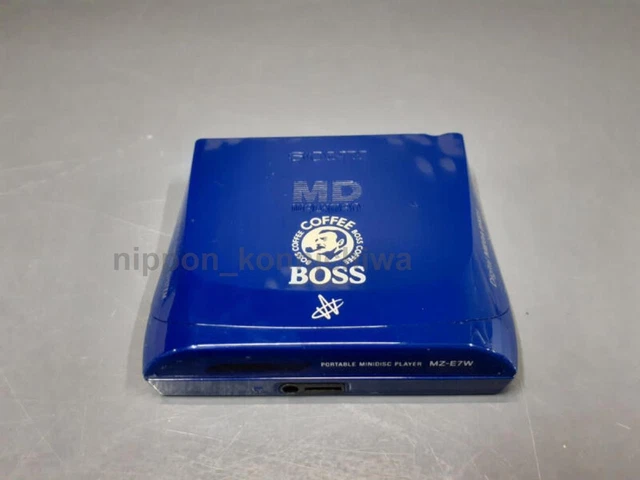 JUNK SONY MZ-E7W MD Walkman SUNTORY BOSS prize MZ-E7W Rare from  