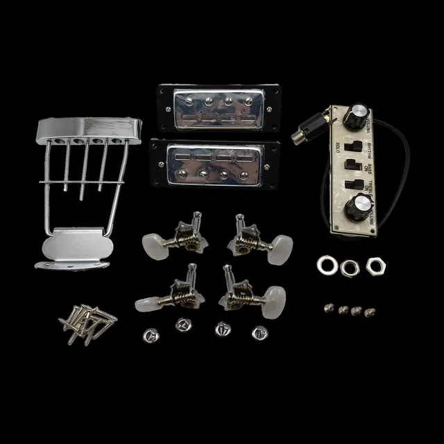 UPGRADED HOFNER ELECTRIC Bass Kit Tuner/Pickup/Ladder Tailpiece/Control