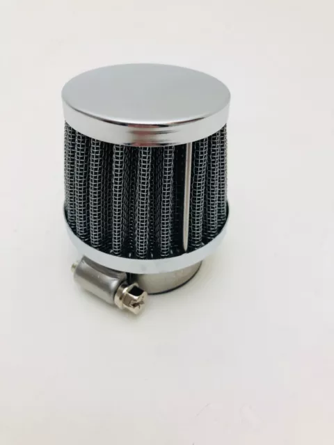 Filtro Aria Conico Cromato Filter Carburatore Diametro 39 Mm Nuovo