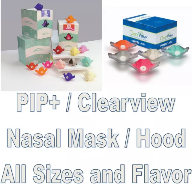 Accutron PIP+ / Clearview Personal Inhaler Plus Disposable Nasal Hood all sizes