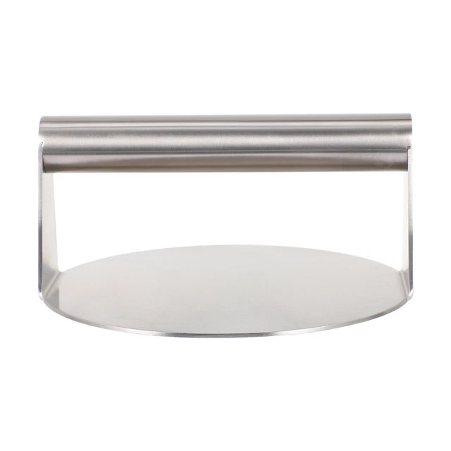 1 pieza Home Presser Steak Herramienta de prensado acero inoxidable Prensador de carne de cocina