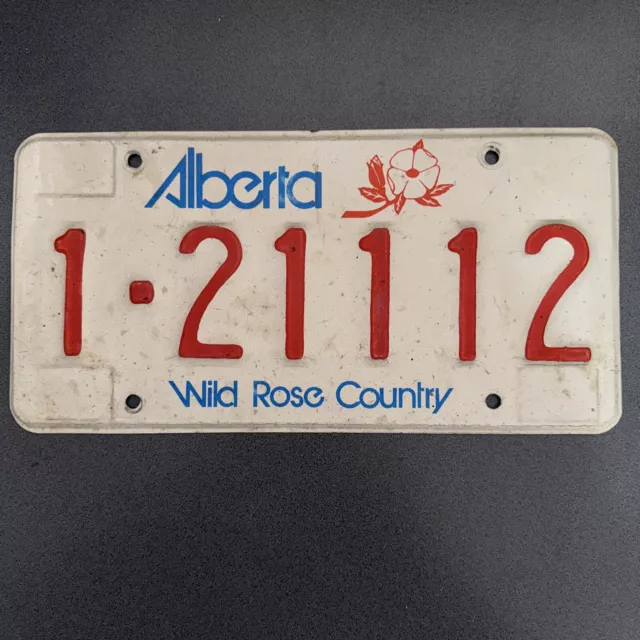 USA Nummernschild Alberta US License Plate Autokennzeichen Vintage