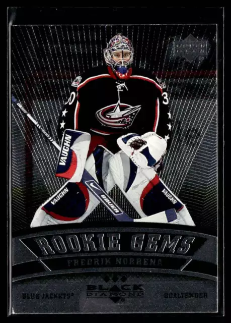 2006-07 Upper Deck Black Diamond #162a Fredrik Norrena RC 2245