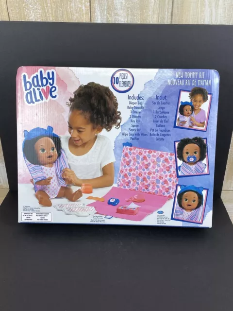 BABY ALIVE New Mommy Kit ACCESSORY SET Lot Diapers Bag Outfit Spoon Pacifier NEW 2