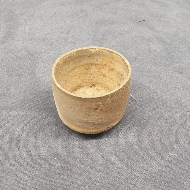 Antique Chinese Handmade Hard Pottery Drinking Cup from Zhejiang Region