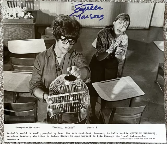 Estelle Parsons Signed In Person 8x9.5 RARE Vintage Press Photo - Authentic