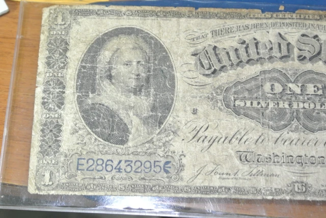 Fr. 223 1891 $1 One Dollar “Martha” Silver Certificate Currency Note 3
