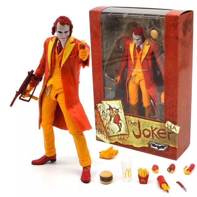 Hot DC Comics Orange McDonald's Joker Dark Knight 7'' Action Figure In Box Toy