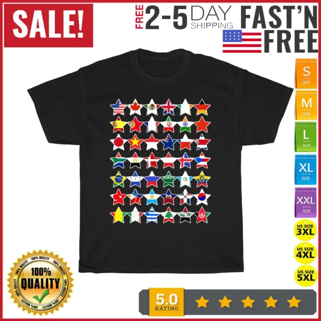 WORLD PEACE DAY unity day national flags countries flags T Shirt Men ...
