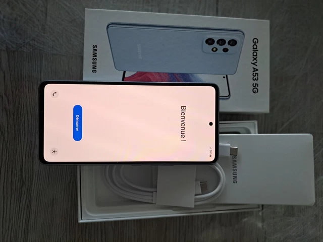 Samsung Galaxy A53 5G - SM-A536B/DS - 128Go - Bleu (Déverrouiller) (Dual Sim)