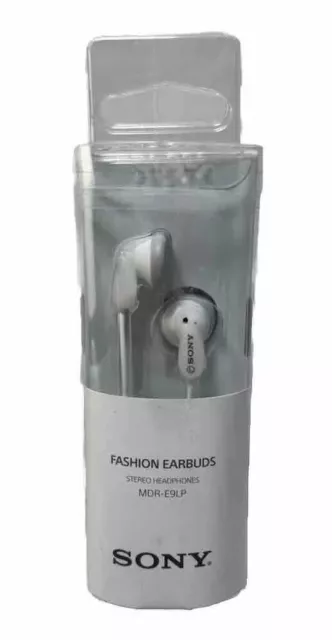 Genuine Sony MDR-E9LP In-Ear Stereo Audio Fashion Earbuds - White New!!