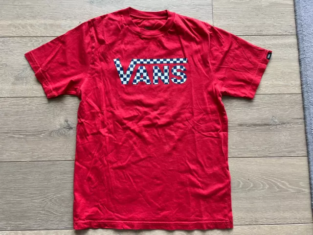 Vans Boys T Shirt Size Large (Age 12 - 14)