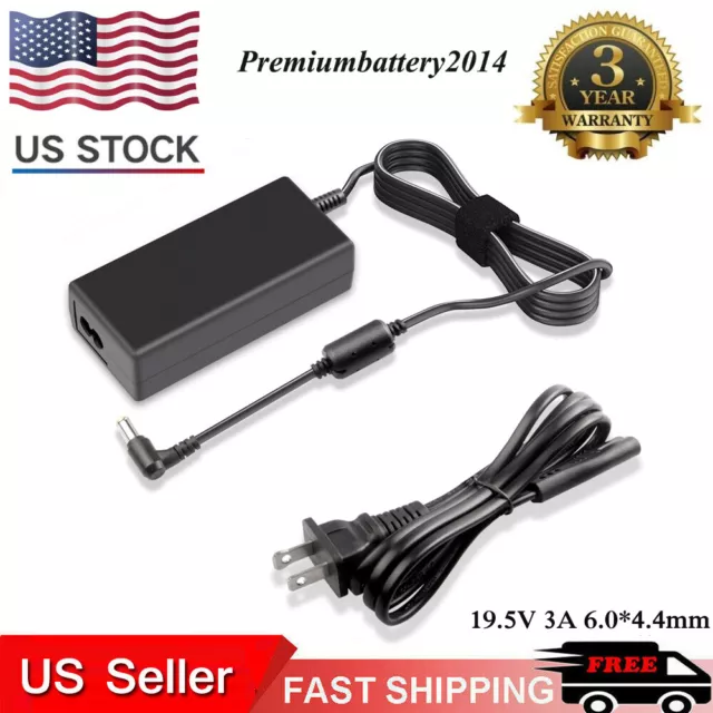 60W 19.5V Laptop Notebook AC Power Supply Cord Adapter Charger FOR SONY Vaio US
