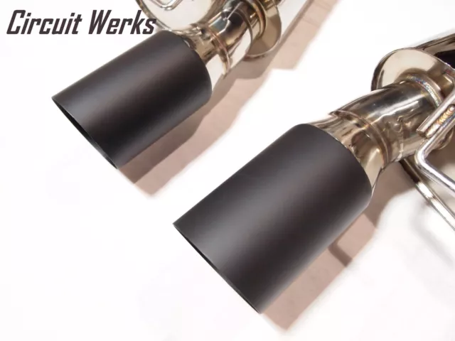 BMW 335i E90 E92 07 08 09 10 Double Turbo N54 Catback Output (Black Tips Edition)