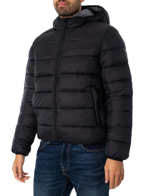 Champion de los hombres Chaqueta acolchada Legacy, Negro
