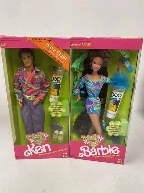 Barbie 1991, Totally Hair A.A. Fabriqué en Malaisie NRFB* | UK