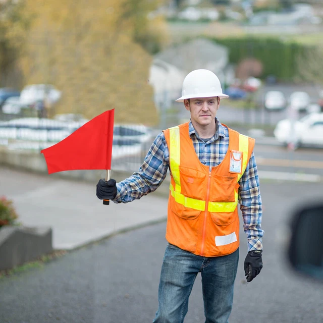 2 pz bandiera di confine arbitro bandiere dell'assistente arbitrale bandiera a mano
