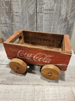 ANTIQUE VINTAGE ORIGINAL Coca Cola Crate Wagon $113.99 - PicClick