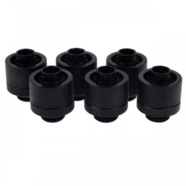 Alphacool Eiszapfen 16/10mm Noir Profond Compression Fitting - Six Paquet