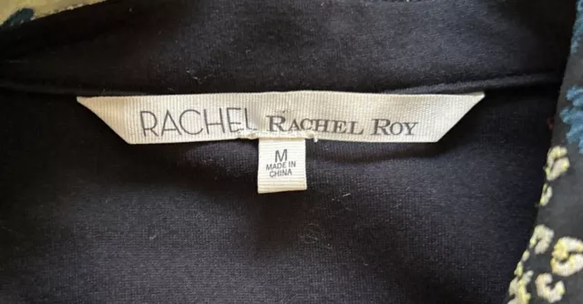 RACHEL Rachel Roy Textured Floral Jacket  Size Medium 2