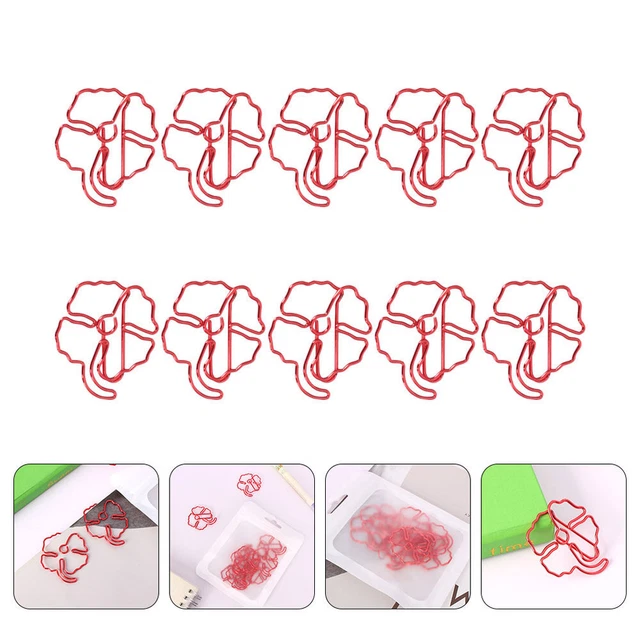 10 Pcs Accessoires De Bureau Signet En Métal Classeurs De Bureau