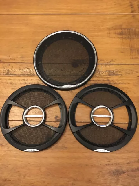 3x Coperture Griglia Altoparlanti Auto Riferimento Infinito 17cm Diametro 6,5""