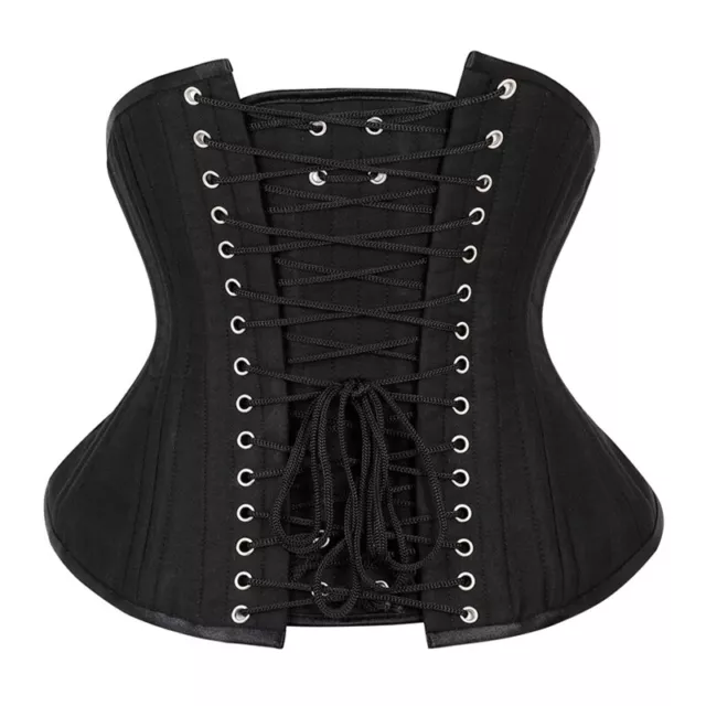 Heavy Duty 20 Double Steel Boned Waist Training Cotton Underbust Tight Corset