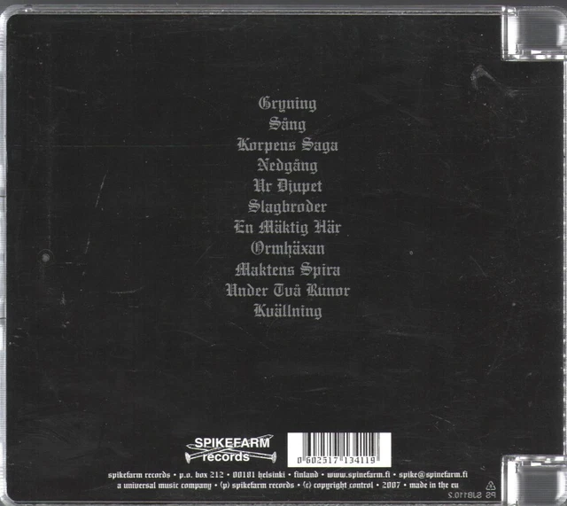 FINNTROLL UR JORDENS Djup CD Europe Spikefarm NAULA081 EUR 14,83