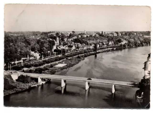 CPSM GF 77 - FONTAINE LE PORT (Seine et Marne) - 4. Le Pont et la Seine