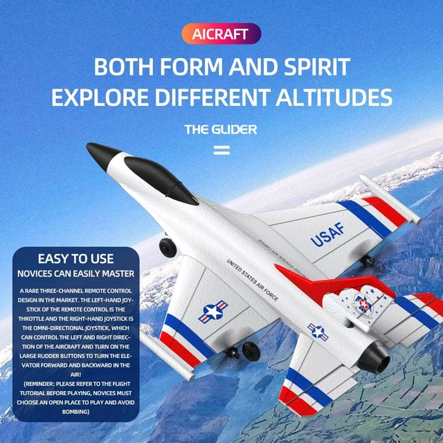 3 Canal Vitesse élevée Jouet d'avion Mousse EPP Télécommande Avion RC Planeur