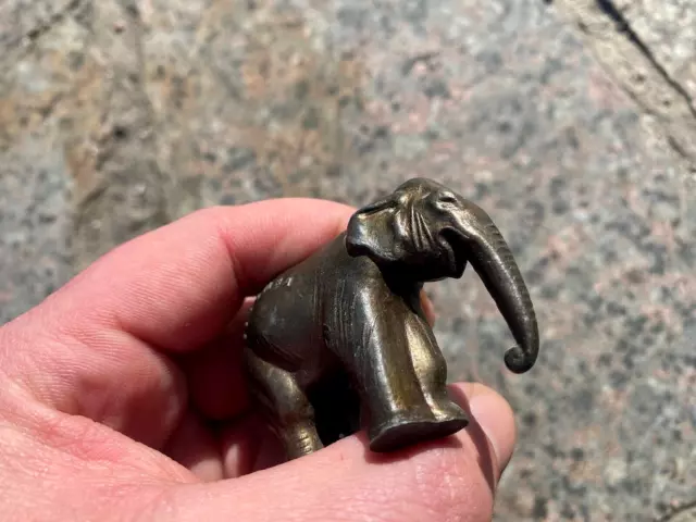 Vintage Brass Elephant Figurine  For Good Luck". Beautiful  Ukrainian Sellers