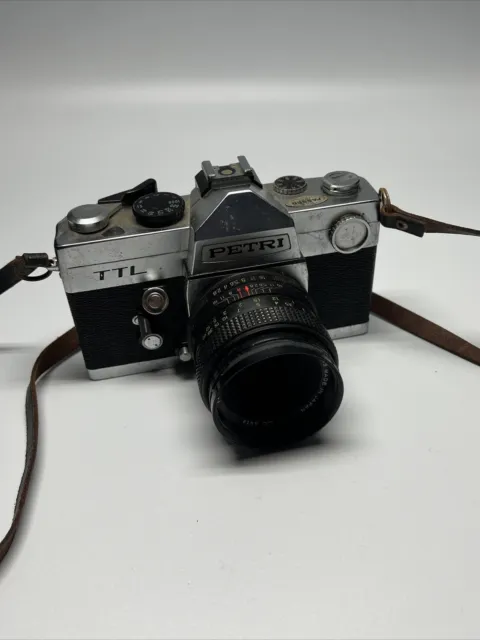 Petri TTL Camera with Pentaflex 50mm F/1.8 Analog 35mm