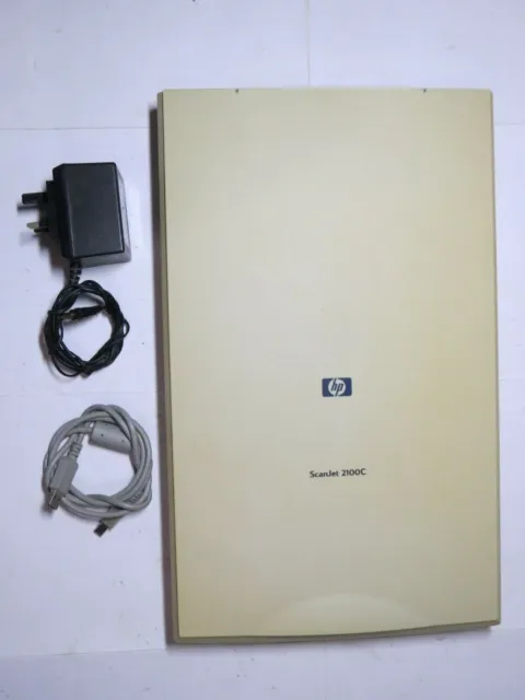 Scanner Hewlett Packard Scanjet 2100C Con Adattatore E Cavo Usb