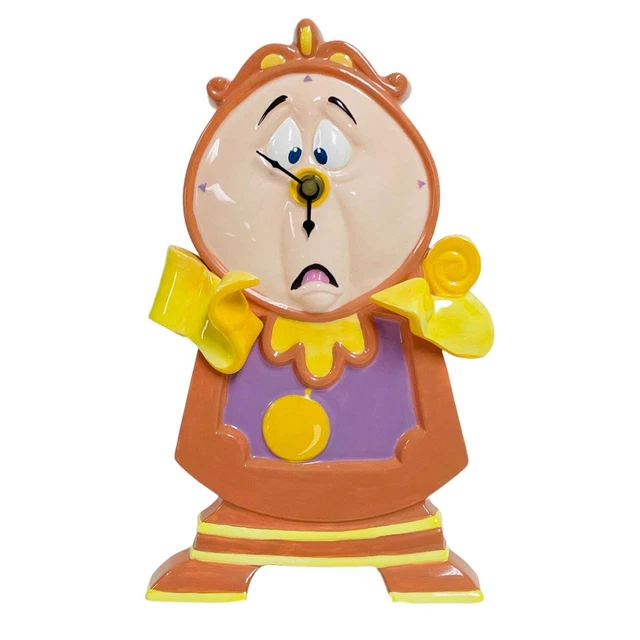 Schmid Disney Beauty & The Beast "Cogsworth" 10.5" Ceramic Porcelain Wall Clock Schmid Disney Beauty & The Beast "Cogsworth" 10.5" Ceramic Porcelain Wall Clock