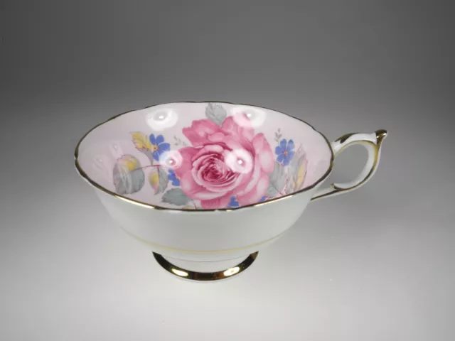 Paragon Pink Interior Large Rose & Gold Rim Tea Cup Only Vintage Fine Bone China