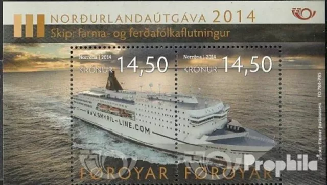 Danemark-Îles Féroé Bloc 34 (complète.Edition.) neuf avec gomme originale 2014 E