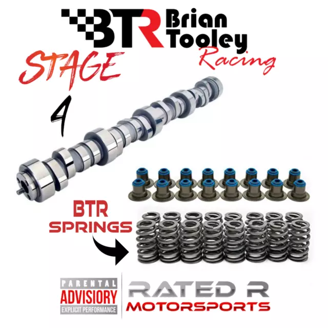 Brian Tooley LS 4.8 5.3 6.0 LS Truck Stage 4 Camshaft Kit BTR Springs Cam Seals