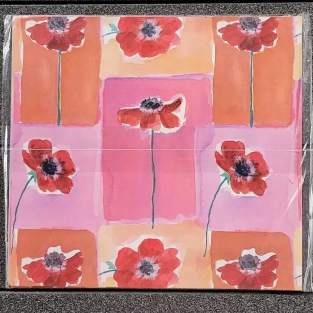 Geschenkpapier "Poppies/Mohnblumen" - Susy Card - 2 Bogen 50 X 70 cm