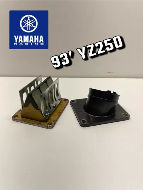 Yamaha YZ250 1992 Intake Reed Cage Boot Inlet Valve Assembly