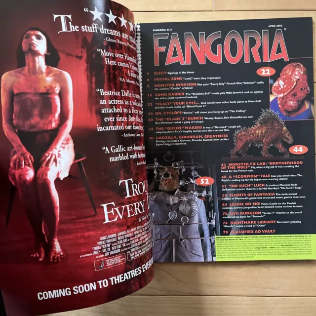 FANGORIA Magazine #211 The Scorpion King, Blade II, Godzilla, Blood Feast 2 3