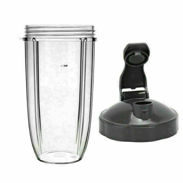 24oz Blender Replacment Cup+ Flip Top To-Go Lid Fit for   600w & 900w