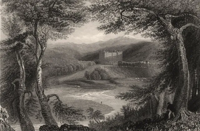 Drumlanrig Castle. Dumfries-shire. Queensberry Estate. Scotland. BARTLETT c1840