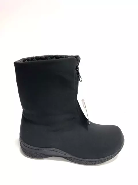 Propet Women's Madison, Black Mid Zip Boots, Size 6.5 EEEE