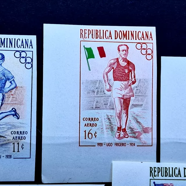 República Dominicana 1957 Imperforate - Estampillada sin montar o nunca montada - Juegos Olímpicos - Margen 7 Set 3